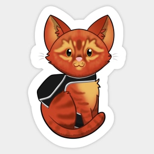 Orange cat Sticker